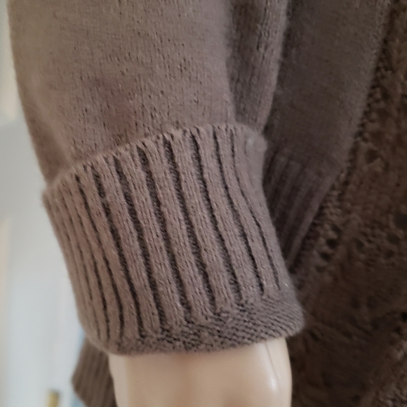 Venus Long Brown Shawl CollarSweater Small - Picture 6 of 9